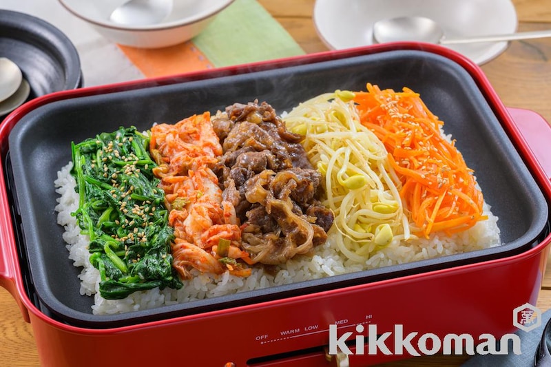 焼肉の〆におすすめ!野菜たっぷりビビンバ(わが家は焼肉屋さん使用)