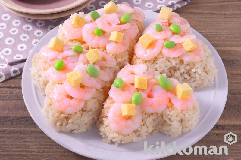 3種の具材をのせるだけ!だし香るひな祭りちらし