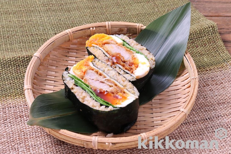 どんどんとけ~る とんかつおにぎりサンド(受験生応援)