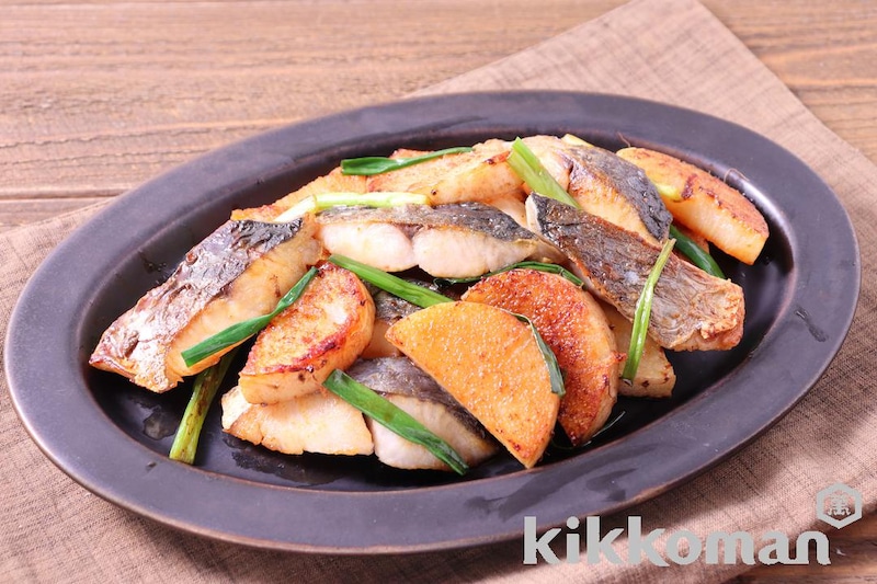 さわら(鰆)と長芋のしぼ生焼き【味つけは生しょうゆだけ】