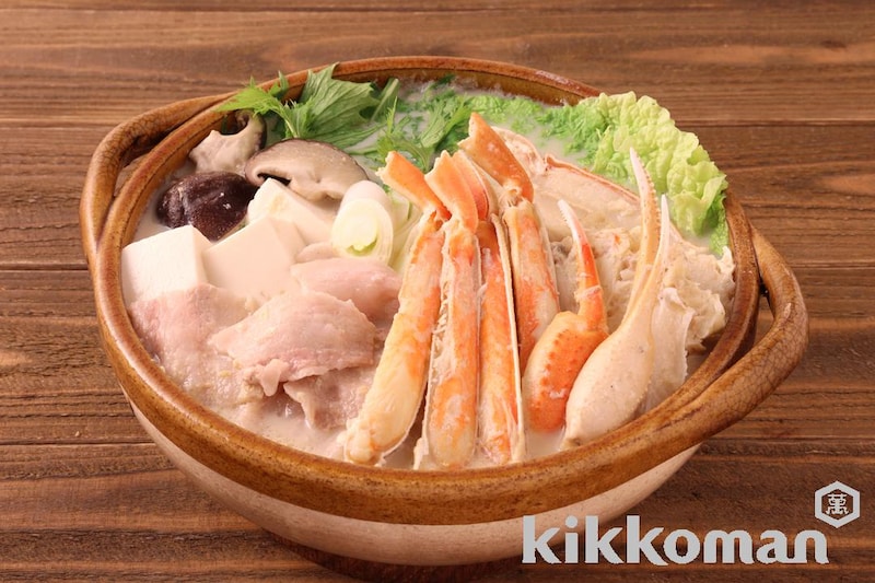 濃いだし豆乳かに鍋【本つゆ(めんつゆ)使用】