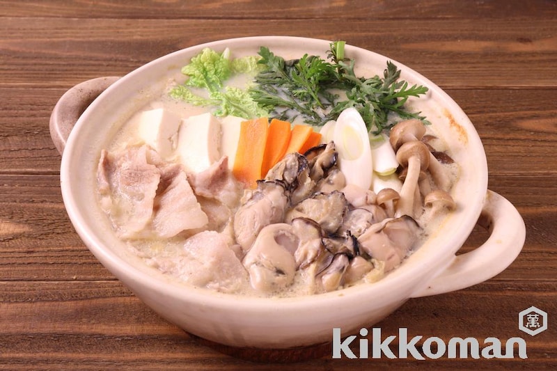 濃いだし豆乳かき鍋【本つゆ(めんつゆ)使用】