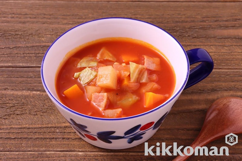 野菜たっぷりミネストローネ(ぎゅっと濃縮うらごしトマト使用)