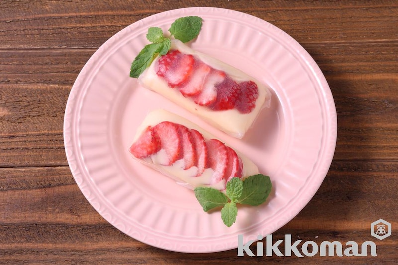 ライスペーパーで簡単いちご大福