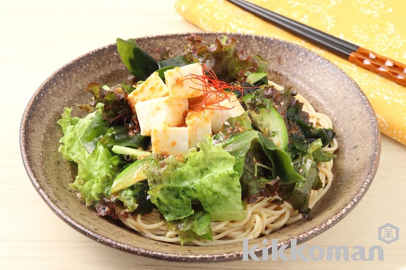 チョレギ風サラダ麺(大豆麺細麺使用)