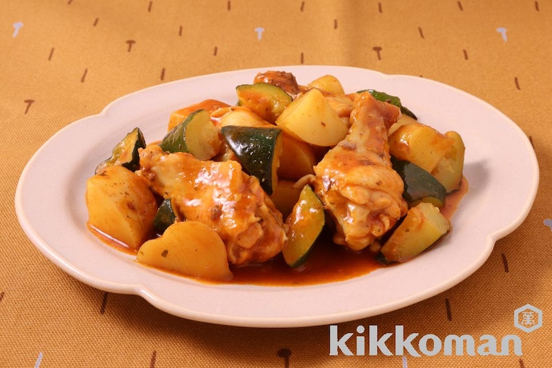 ゴロゴロ野菜の手羽元タンドリー(うちのごはん使用)