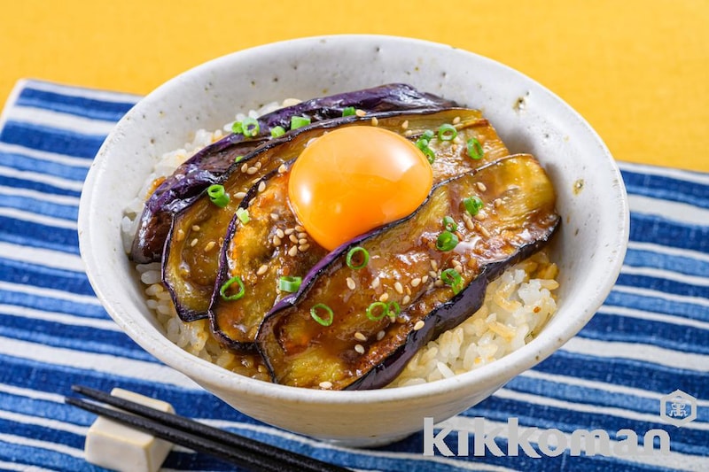 焼肉のたれでコクうま!なすのかば焼き丼