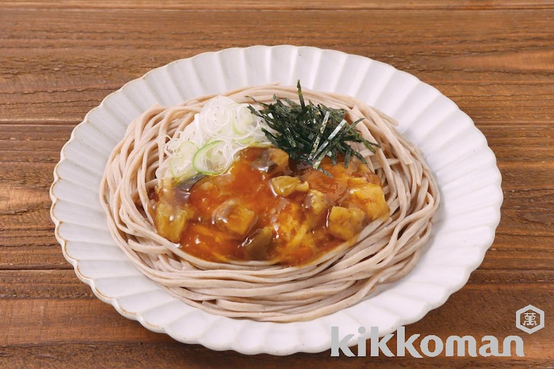 揚げなすおろしそば(具麺使用)