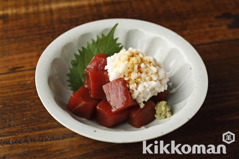 漬けまぐろと長芋 わさび添え