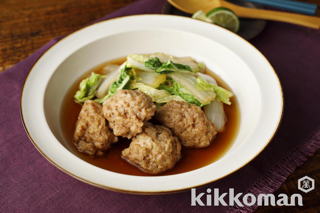 肉団子と白菜のこく旨煮