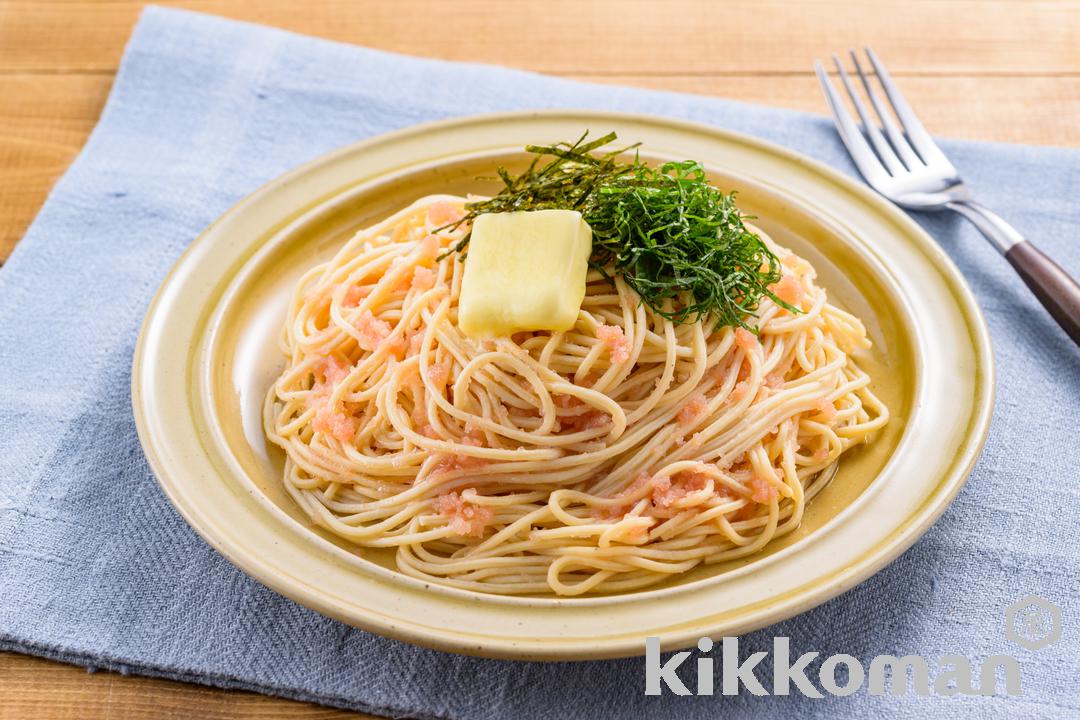 たらこバタースパゲッティ風（大豆麺細麺使用）