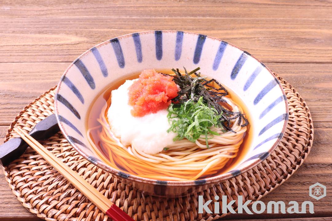 明太とろろうどん風（大豆麺細麺使用）