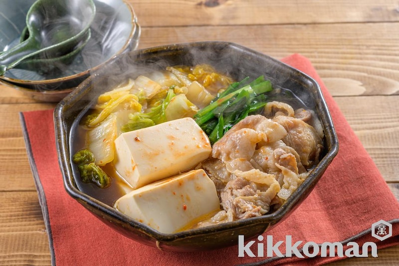 豚肉と白菜のピリ辛肉豆腐