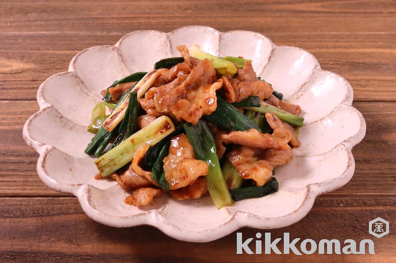 わけぎのガリバタ醤油炒め(うちのごはん使用)