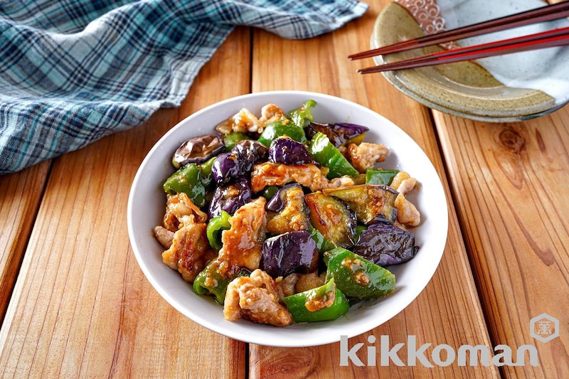 豚なすピーマンのみそだれ炒め