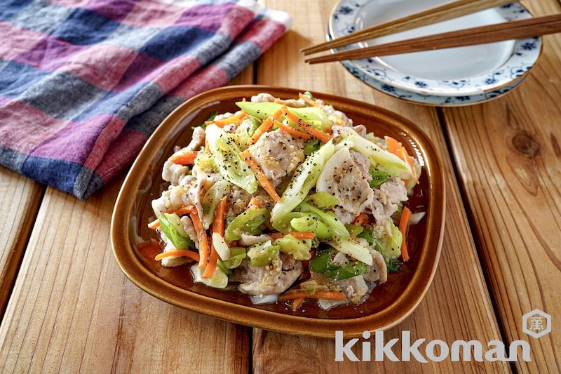 豚バラとねぎの塩だれ炒め