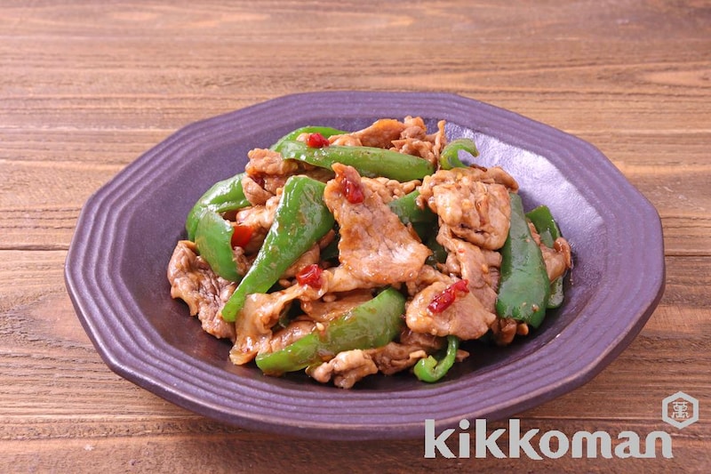 豚こま肉とピーマンの甘辛しょうゆ(うちのごはん使用)