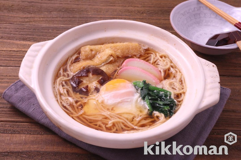 鍋焼きうどん風(大豆麺細麺使用)