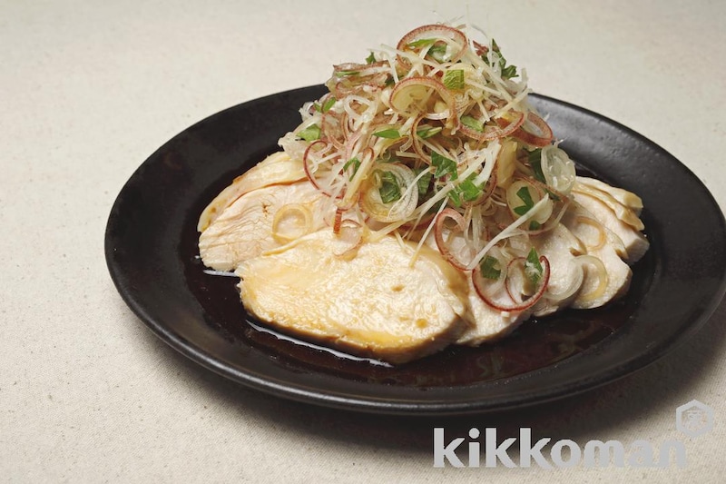 ゆで鶏の薬味のせ(基本の和食、おうちの和ごはん)