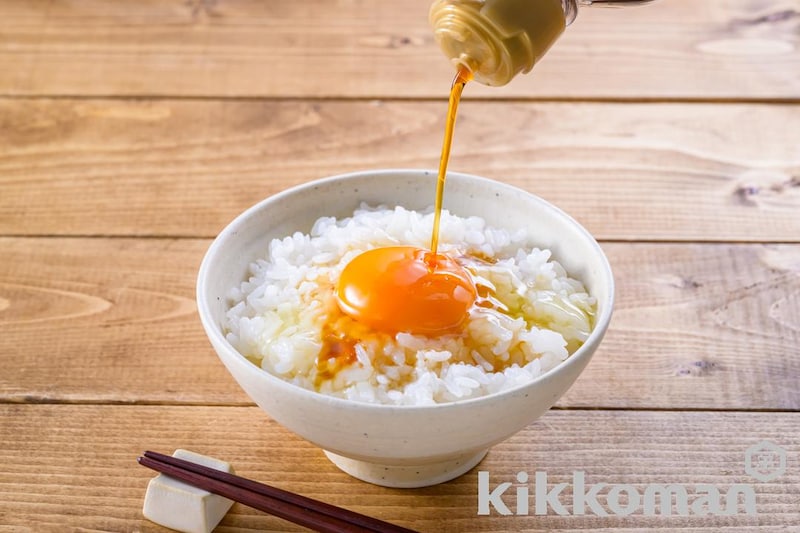卵かけごはん(あまうまいだししょうゆ使用)