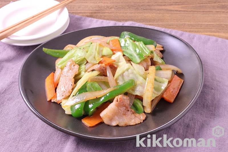 肉野菜炒め(クセになるガーリックバター醤油だれ使用)