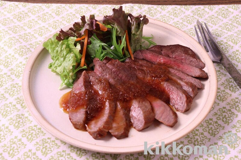 おろししょうゆのビーフステーキ(わが家は焼肉屋さん使用)