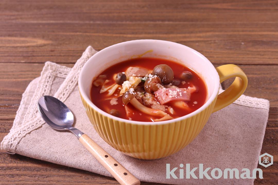 レンジで！簡単トマトスープ