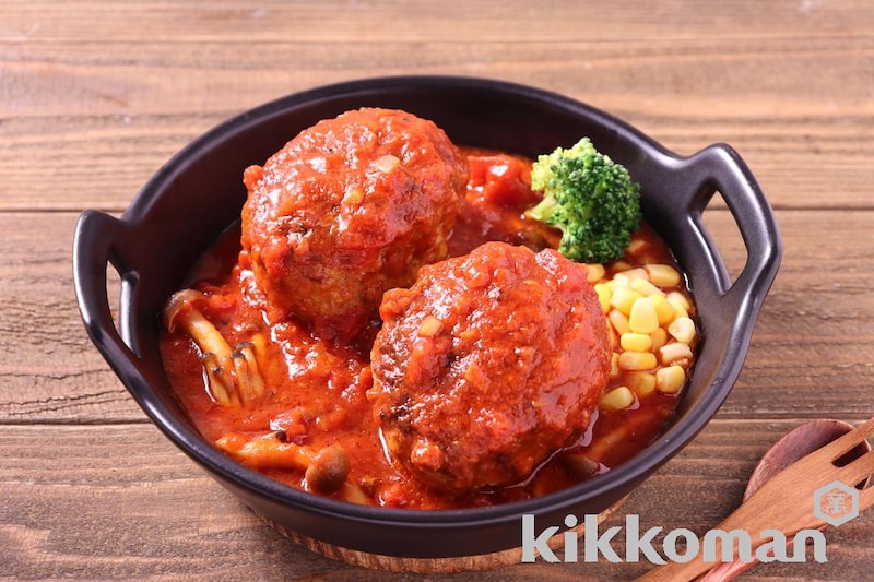 ざくぎりトマトの煮込みハンバーグ(ざくぎりトマトのベースソース使用)