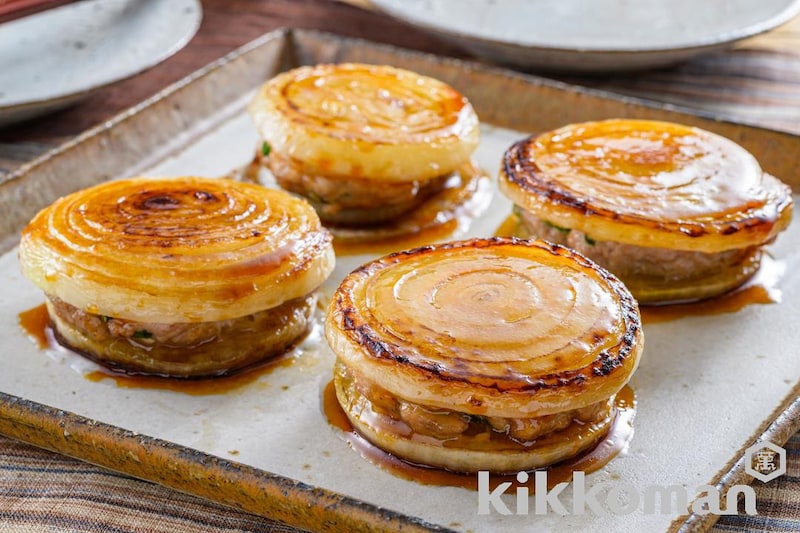 照り焼き玉ねぎのはさみ焼き