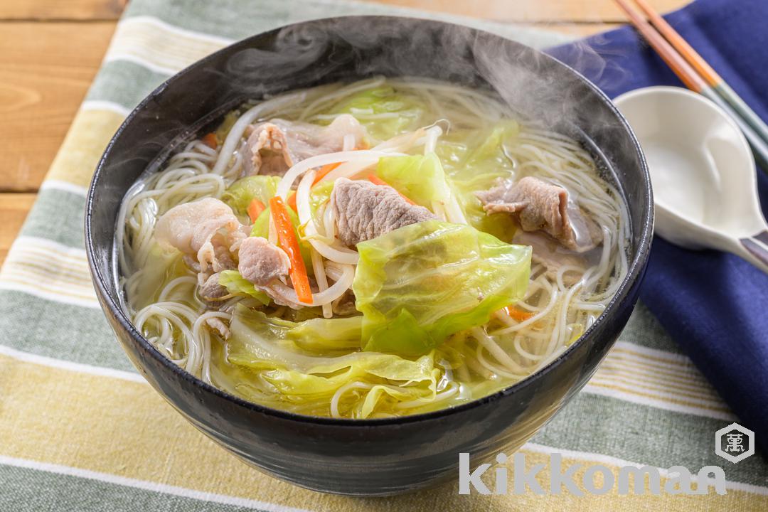 野菜たっぷり タンメン風にゅうめん