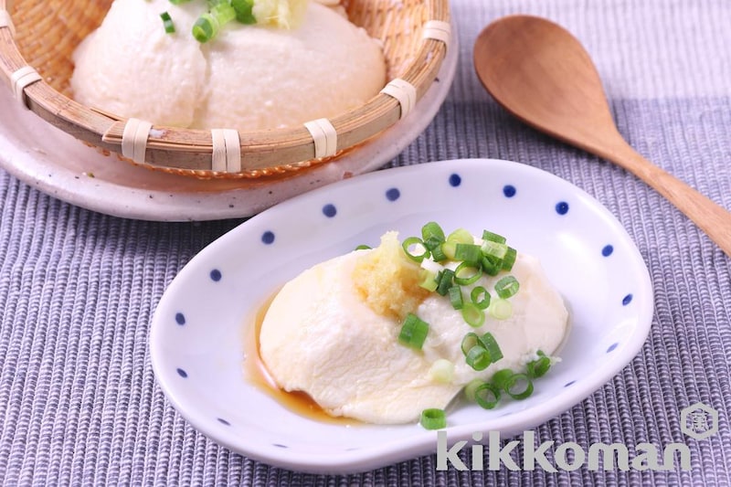 ざる盛り豆腐の冷奴(かつお節香るだししょうゆ使用)