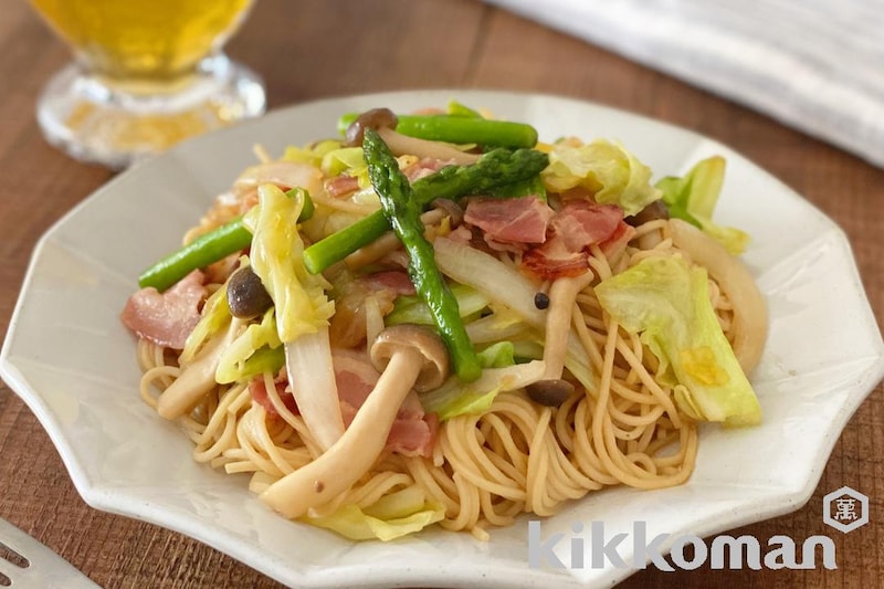 春のアンチョビーパスタ(大豆麺細麺使用)