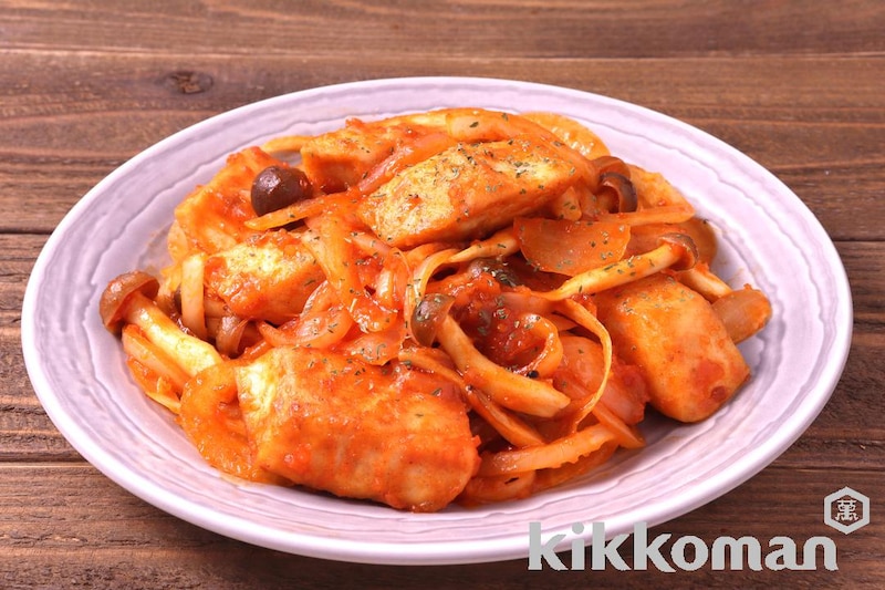 めかじきときのこのトマト炒め(洋食おまかせ トマトソース使用)