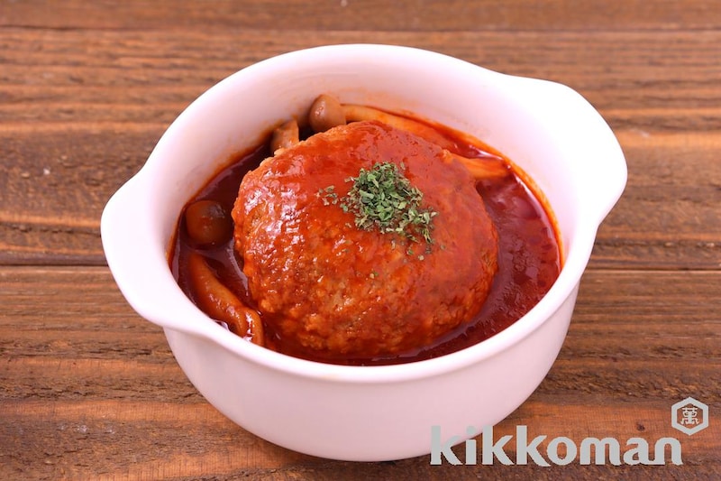 リコピンリッチなトマト煮込みハンバーグ(ハウス ハンバーグヘルパー使用)