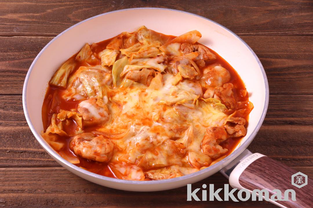 パッとつくれるトマトチーズタッカルビ(パットマ!トマトおかずソース使用)