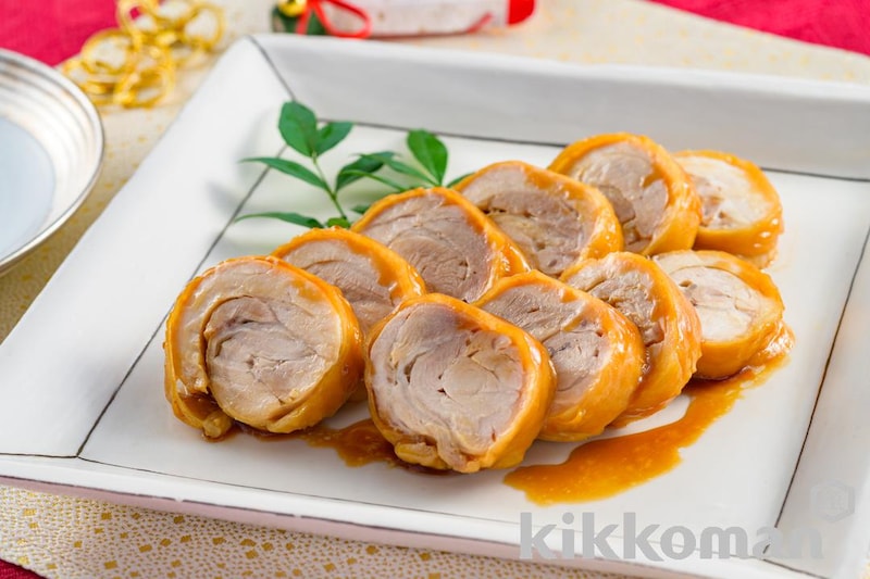 レンジで簡単!鶏チャーシュー(基本のおかずつゆ使用)【おせちにも】