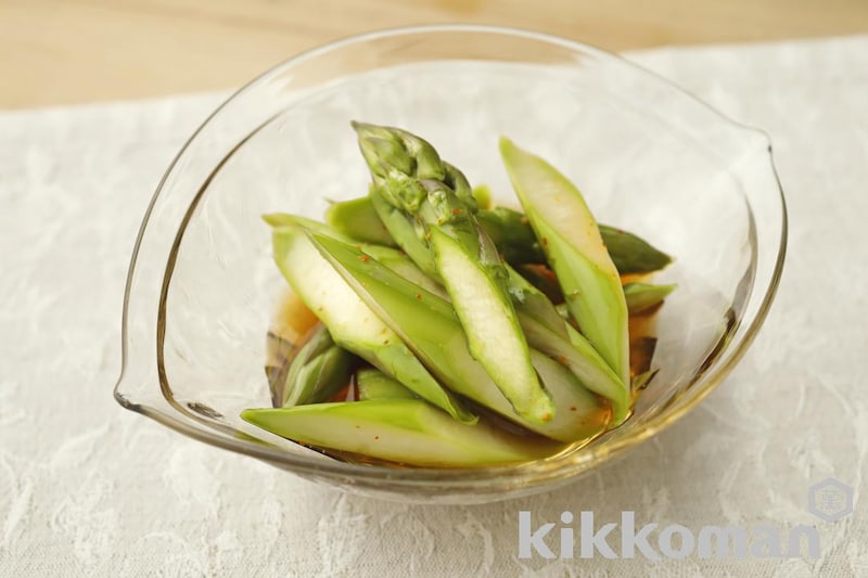 アスパラのめんつゆ漬け【葉酸が摂れるサプリ副菜】