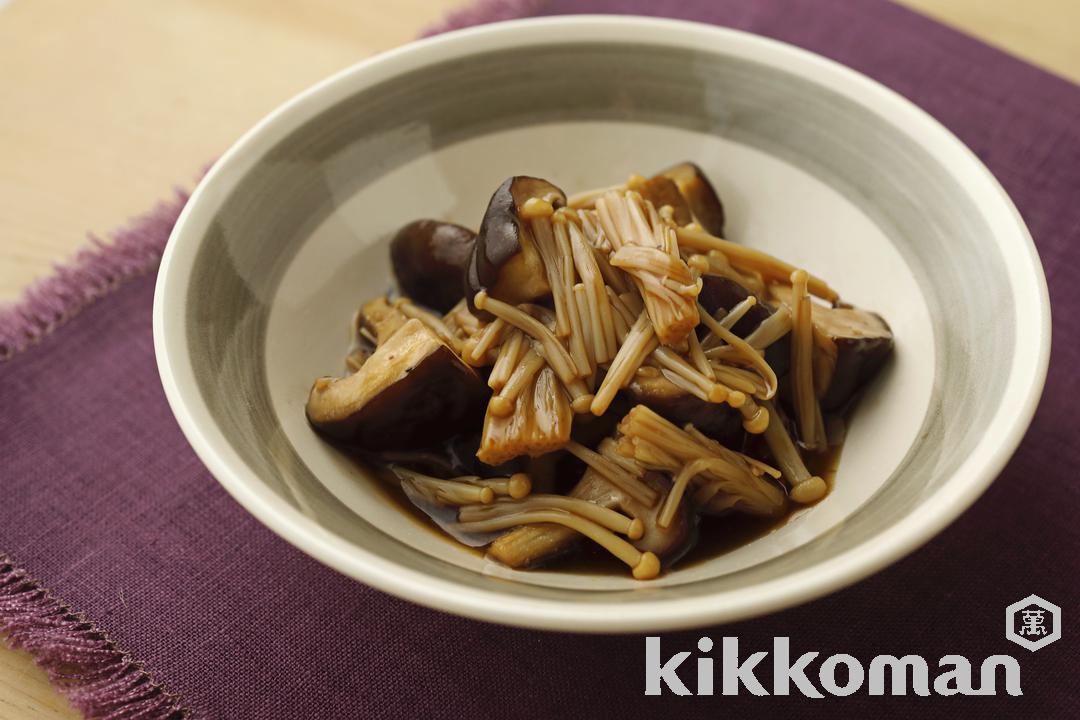 しいたけとえのきのオイスターソース煮【食物繊維が摂れるサプリ副菜】