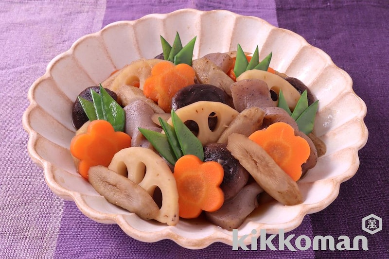 電子レンジで簡単!お煮しめ(基本のおかずつゆ使用)