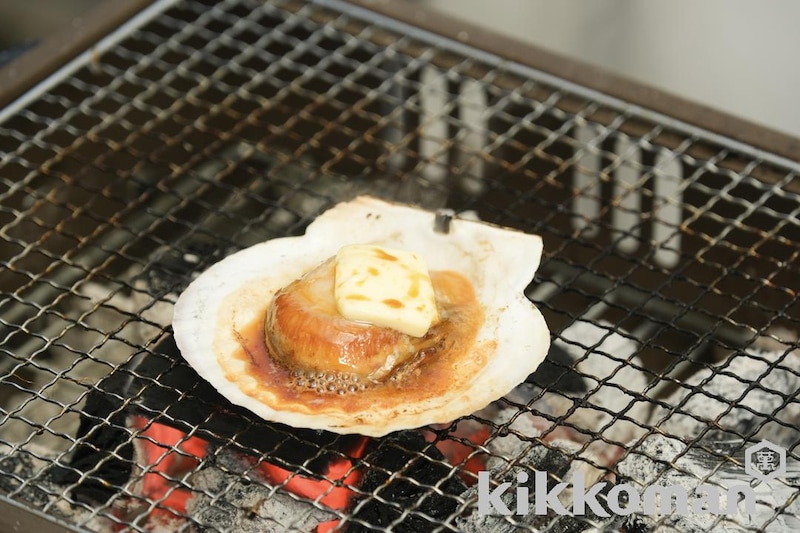 焦がし生しょうゆ香る!帆立バターのジュワッと焼き(たけだバーベキューさん)【味つけは生しょうゆだけ】