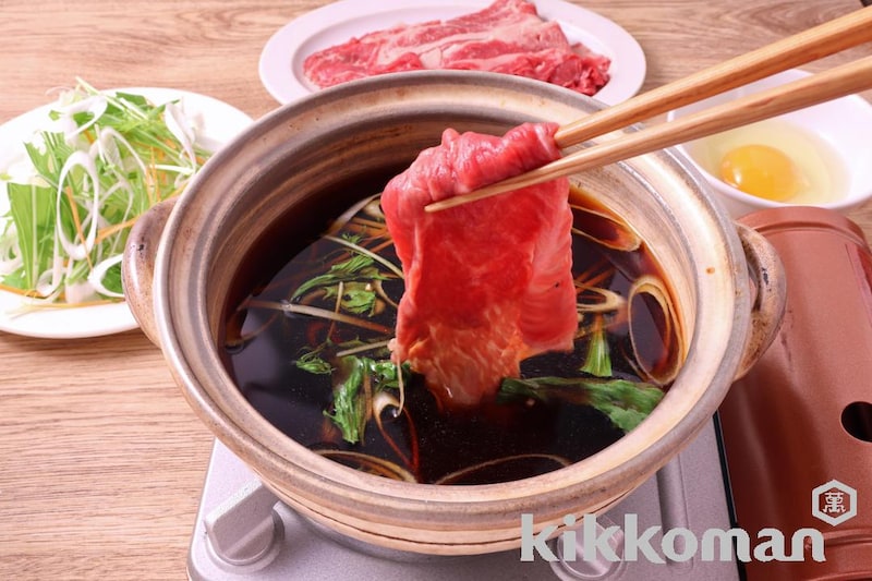 牛肉のすきしゃぶ(すき焼きのたれ使用)