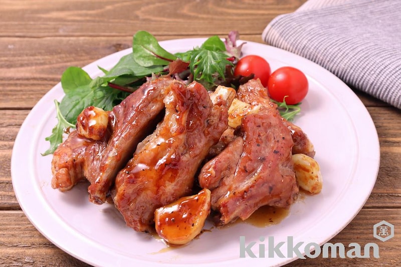 にんにくマシマシ!特製スペアリブ(クセになるガーリックバター醤油だれ使用)