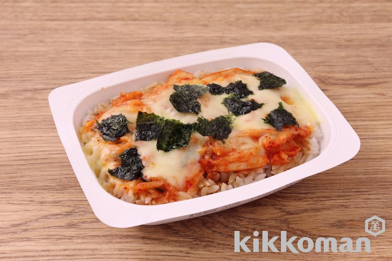 パックご飯で簡単!キムチチーズライス(わが家は焼肉屋さん使用)