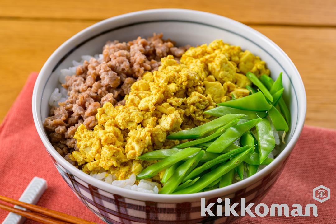 卵なし！三色丼