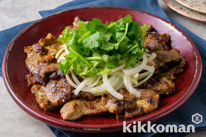 ラムのからし炒め【焼肉のたれとスパイスでエキゾチックテイスト!】