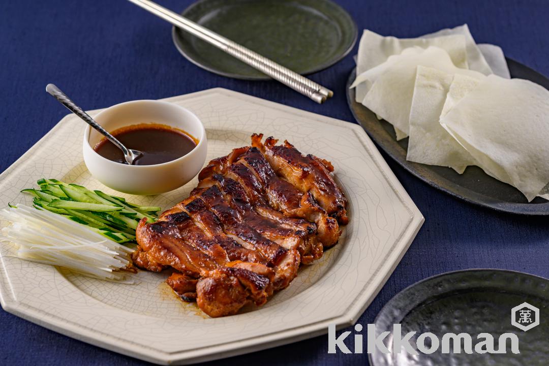 鶏肉の北京ダック風【甜麺醤不要！オイスターソースで簡単】