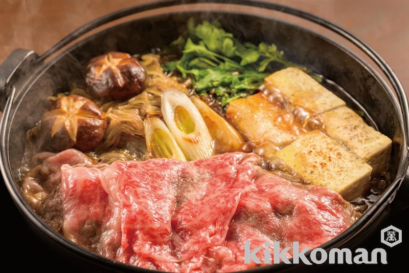 丸大豆しょうゆで!こく旨すき焼き【黄金比の割り下で】