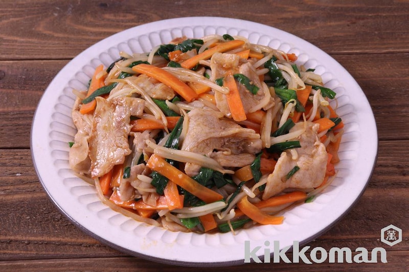 豚もやしとにんじんのごま担々【1/2日分の野菜使用】(うちのごはん使用)