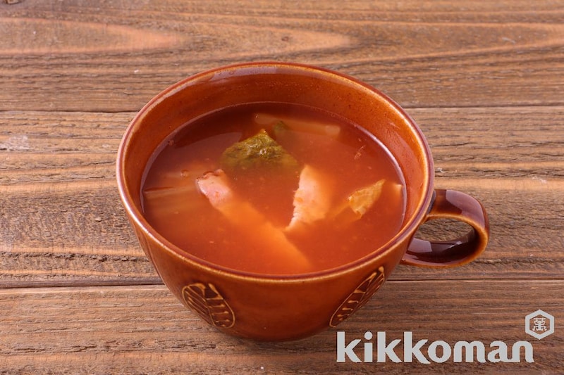 レンジで!白菜とベーコンのトマトスープ(洋食おまかせ トマトソース使用)