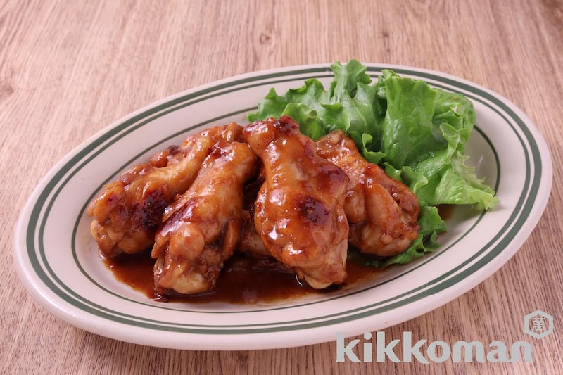 手羽元の甘辛ガーリックてり焼き(基本のおかずつゆ使用)
